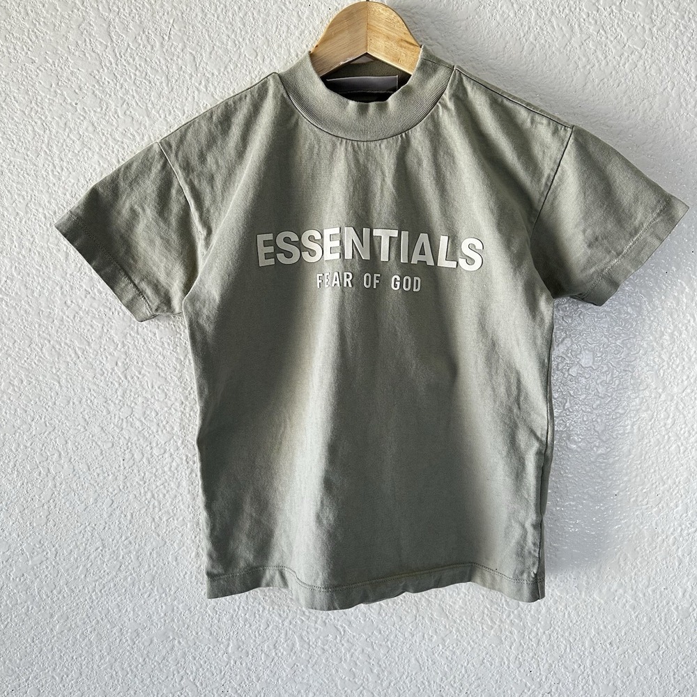 Essentials Fear of God Unisex T-Shirt Youth Size 8 Light Green